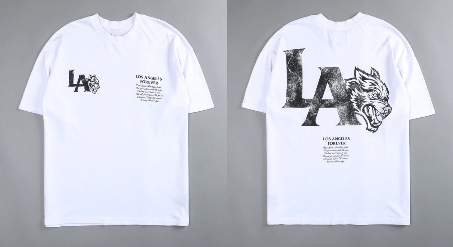 Darc Wolf Sport T-shirts Oversized Graphic DTG Printing Technique Workout Gym Fitness Men Short Sleeve Tees Darc Wolves T Shirts - Yallafit