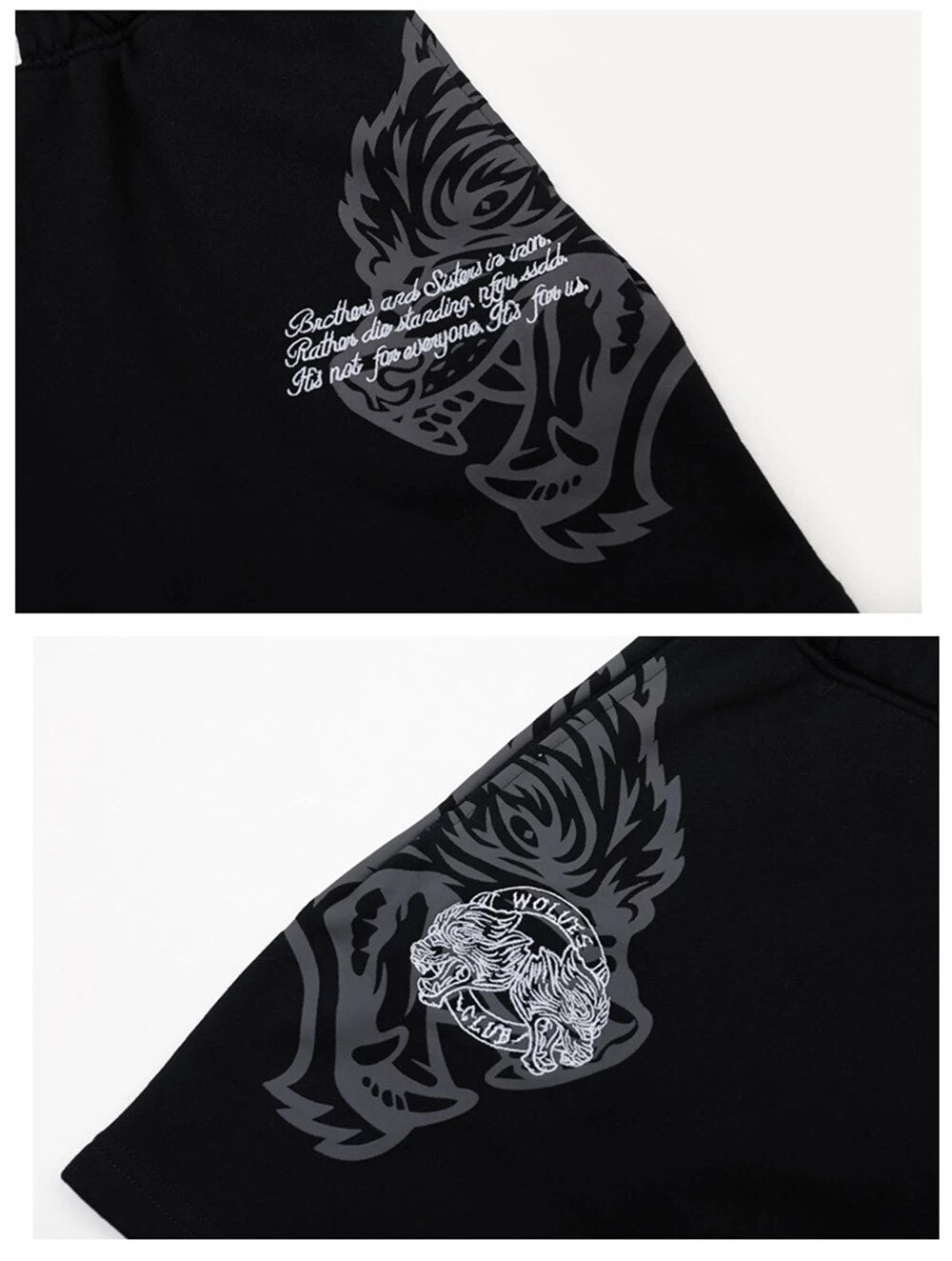 Darc Wolves Sport Gym Oversized Sports Shorts Bodybuilding Fitness Workout Men Shorts Summer Basketball Crossfit Darcs Shorts - Yallafit