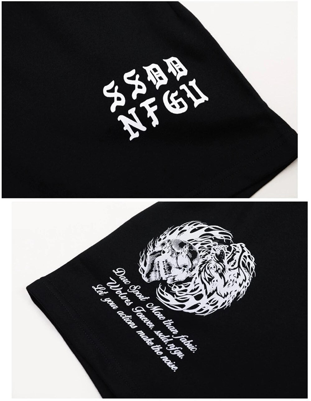 Darc Wolves Sport Gym Oversized Sports Shorts Bodybuilding Fitness Workout Men Shorts Summer Basketball Crossfit Darcs Shorts - Yallafit