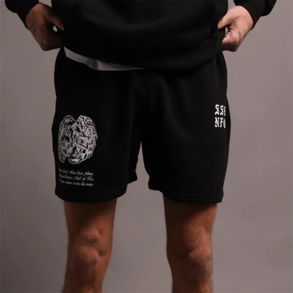 Darc Wolves Sport Gym Oversized Sports Shorts Bodybuilding Fitness Workout Men Shorts Summer Basketball Crossfit Darcs Shorts - Yallafit