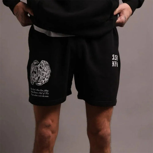 Darc Wolves Sport Gym Oversized Sports Shorts Bodybuilding Fitness Workout Men Shorts Summer Basketball Crossfit Darcs Shorts - Yallafit