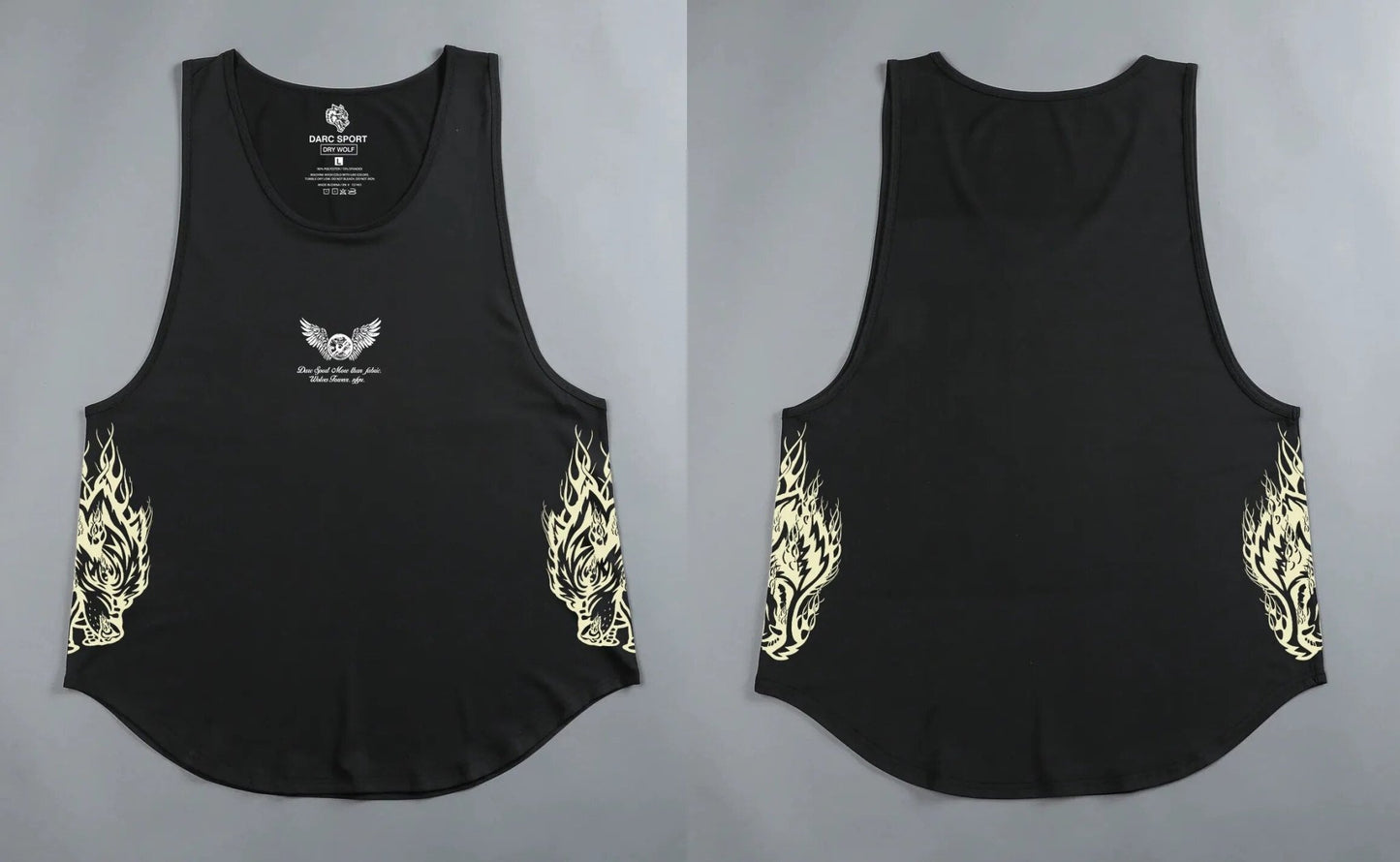 DarcSport Tank Tops Gym Bodybuilding Fitness Men Clothing Basketball Running Workout US Size Darcsport Tanks - Yallafit