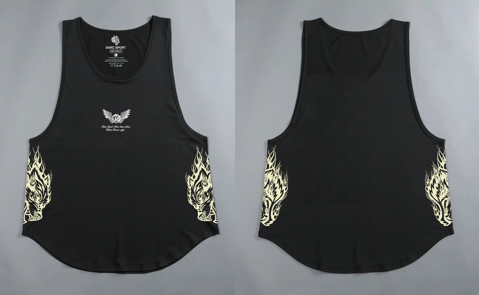 DarcSport Tank Tops Gym Bodybuilding Fitness Men Clothing Basketball Running Workout US Size Darcsport Tanks - Yallafit