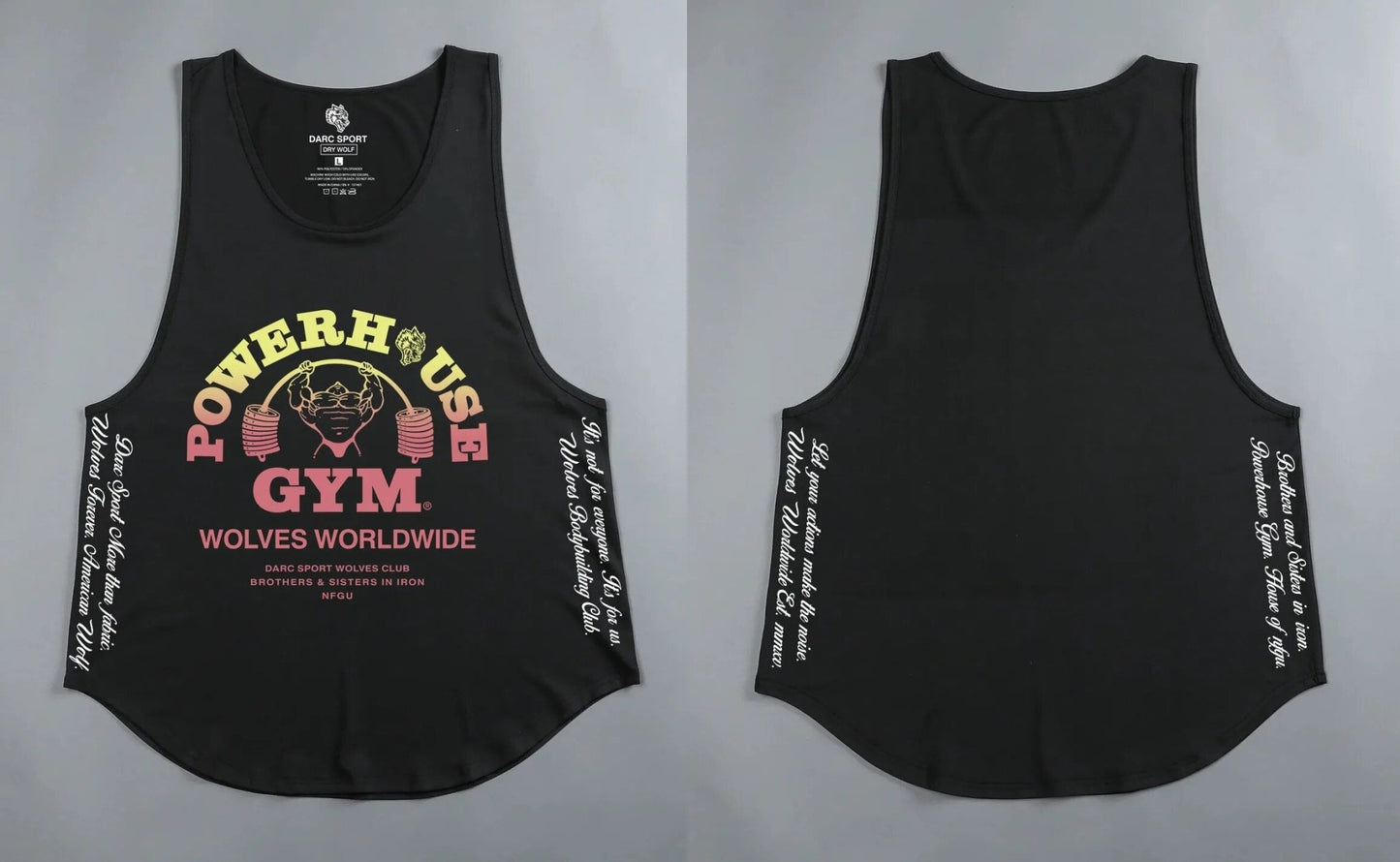 DarcSport Tank Tops Gym Bodybuilding Fitness Men Clothing Basketball Running Workout US Size Darcsport Tanks - Yallafit