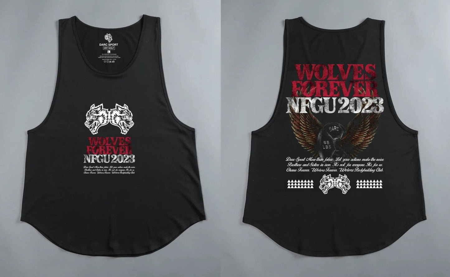 DarcSport Tank Tops Gym Bodybuilding Fitness Men Clothing Basketball Running Workout US Size Darcsport Tanks - Yallafit