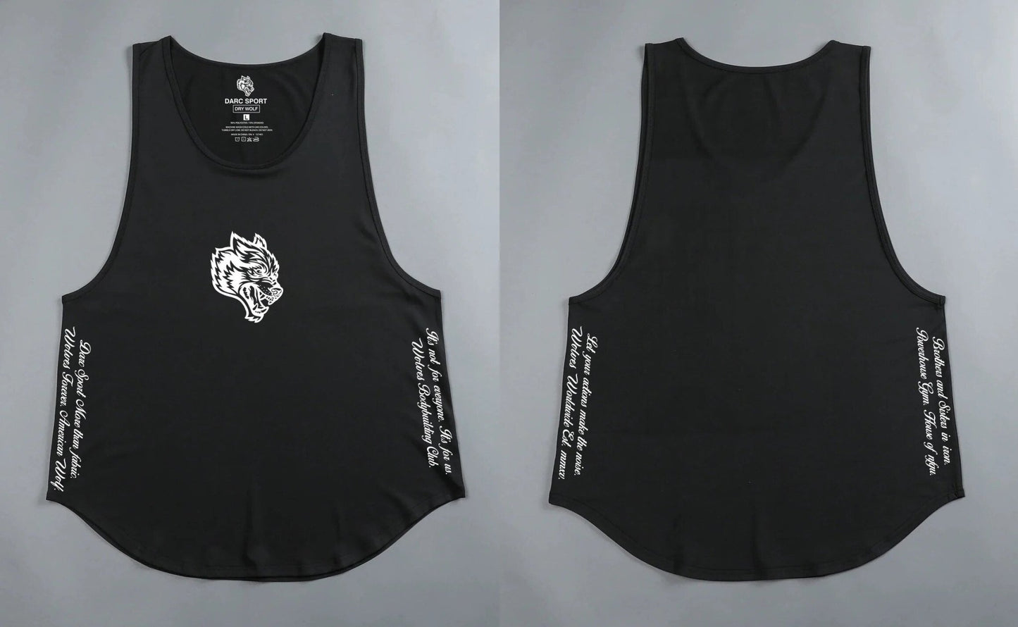 DarcSport Tank Tops Gym Bodybuilding Fitness Men Clothing Basketball Running Workout US Size Darcsport Tanks - Yallafit