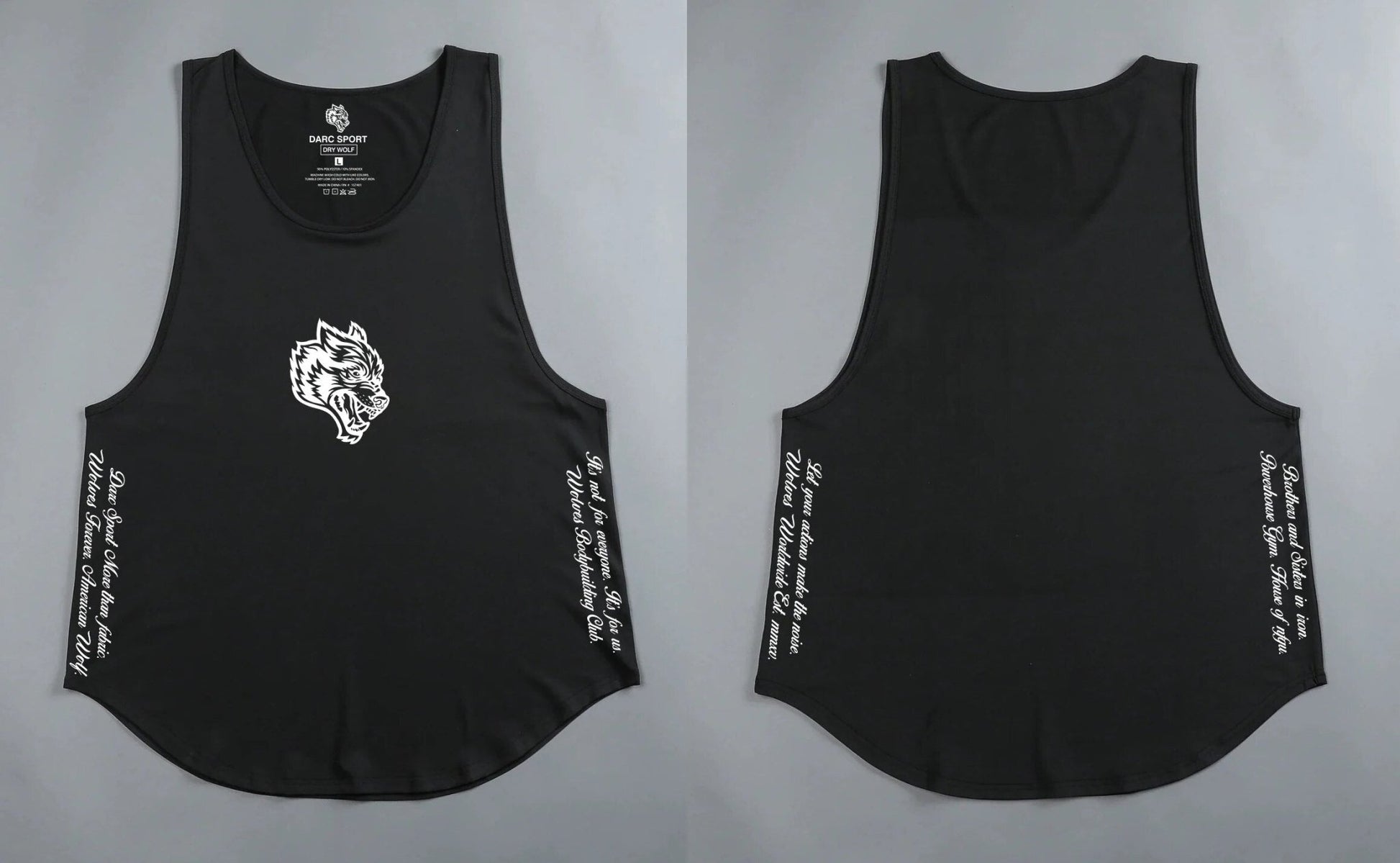 DarcSport Tank Tops Gym Bodybuilding Fitness Men Clothing Basketball Running Workout US Size Darcsport Tanks - Yallafit