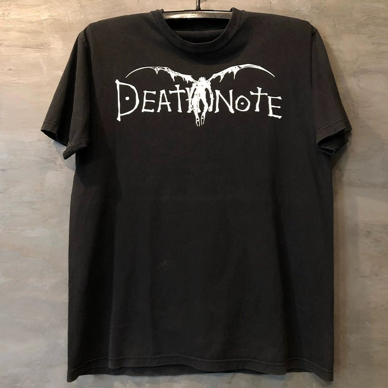 Death Note Death Note Graffiti Art Stylish Oldschool College Style Short Sleeve T-shirt Men - Yallafit