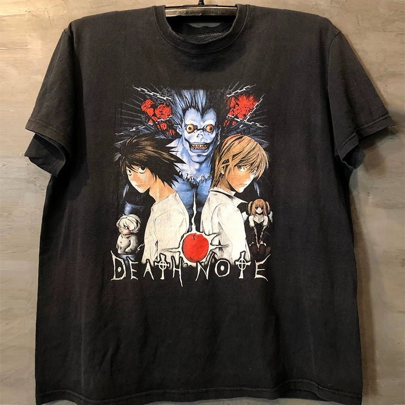 Death Note Death Note Peripheral Street Niche Design Short-Sleeved Ins Trendy All-Match T-shirt Trendy - Yallafit