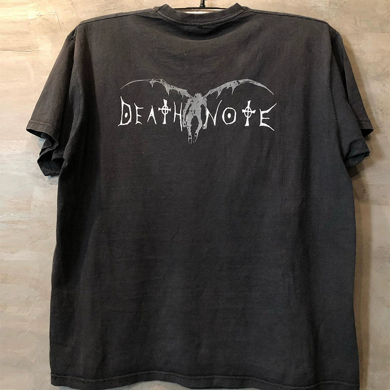 Death Note Death Note Peripheral Street Niche Design Short-Sleeved Ins Trendy All-Match T-shirt Trendy - Yallafit