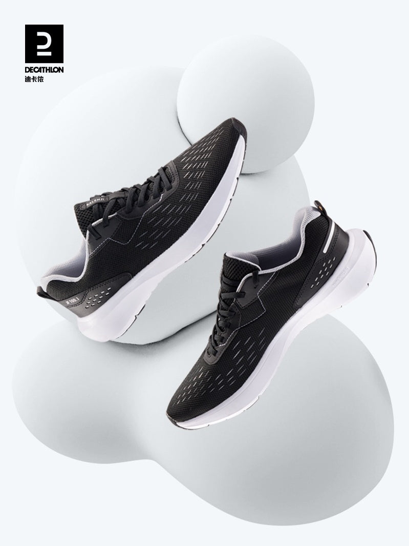 Decathlon Sneakers Men's Shoes Summer Running Shoes Mesh Breathable Lightweight Shock Absorption Fitness Running Shoes Men's Mswr - Yallafit