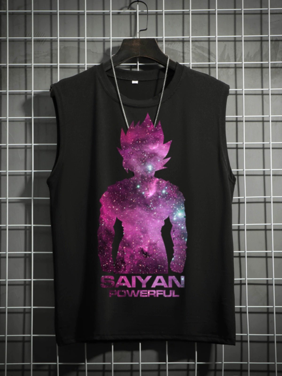 Dragon Ball Super Joint Name Saiya Sleeveless Men and Women Wukong Ins Super Hot T-shirt Cartoon Summer Country Trendy Couple Wear - Yallafit