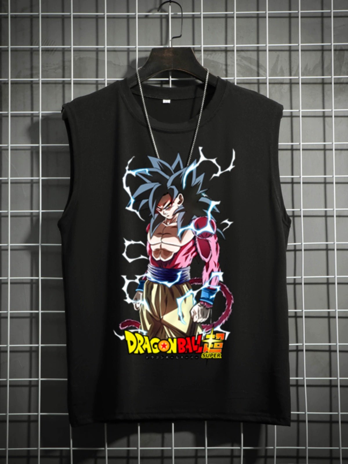 Dragon Ball Super Joint Name Saiya Sleeveless Men and Women Wukong Ins Super Hot T-shirt Cartoon Summer Country Trendy Couple Wear - Yallafit