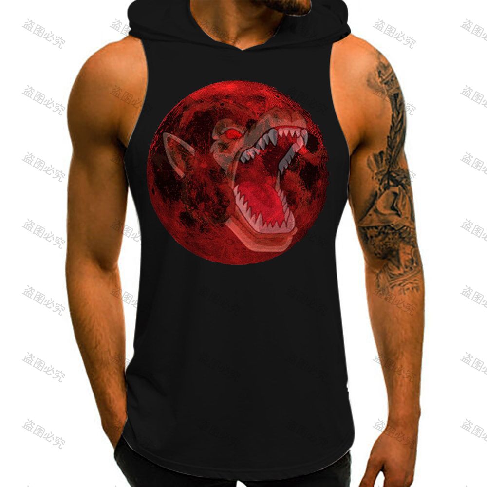Dragon Ball Z Men's T-shirts Vest With Hood Summer New Super Saiyan Streetwear Gym Clothing Men Vegeta Sleeveless Vests Anime - Yallafit