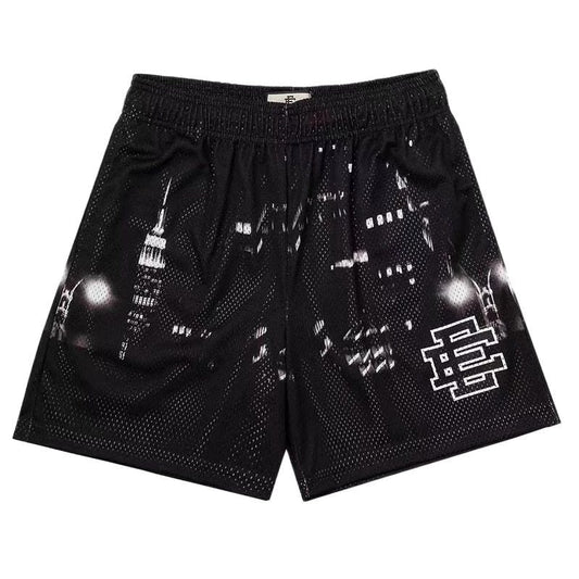 EE Basic Short NEW YORK CITY SKYLINE 2023 men casual shorts fitness sports pants summer gym workout mesh shorts men shorts - Yallafit