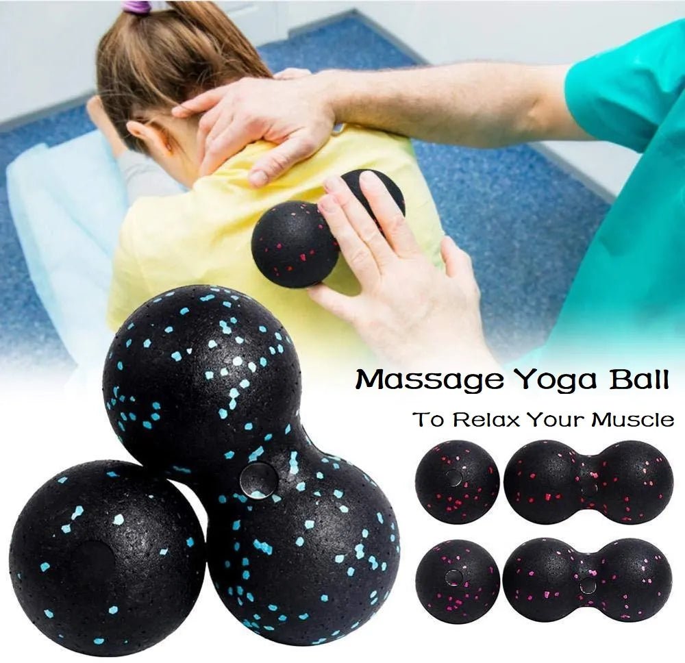 EPP Lacrosse Myofascia Ball Peanut Massage Ball High Density Lightweight Fitness Body Fascia Exercise Relieve Pain Yoga Ball - Yallafit
