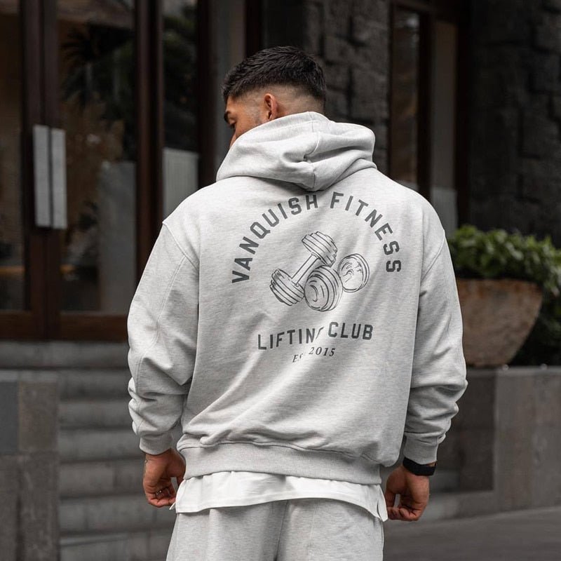 Fashion Men Clothing Autumn Winter New Oversized Pullover joggers Gym Running Training Bodybuilding Sweatshirt Hoodie Sportswear - Yallafit