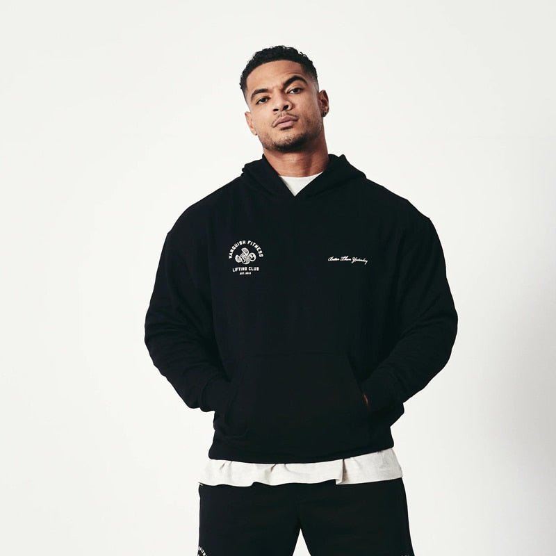 Fashion Men Clothing Autumn Winter New Oversized Pullover joggers Gym Running Training Bodybuilding Sweatshirt Hoodie Sportswear - Yallafit