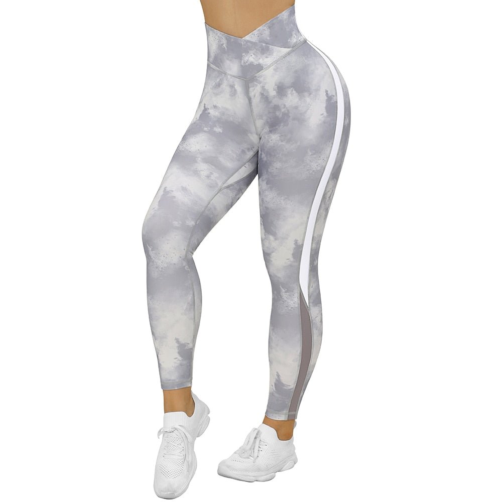 Fitness Leggings Women Crossover Yoga Pants Mujer Scrunch Butt Legging Workout Booty Leggings Gym Seamless Yoga Leggings Women - Yallafit