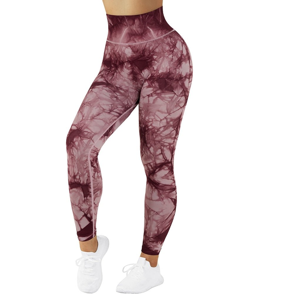 Fitness Leggings Women Crossover Yoga Pants Mujer Scrunch Butt Legging Workout Booty Leggings Gym Seamless Yoga Leggings Women - Yallafit