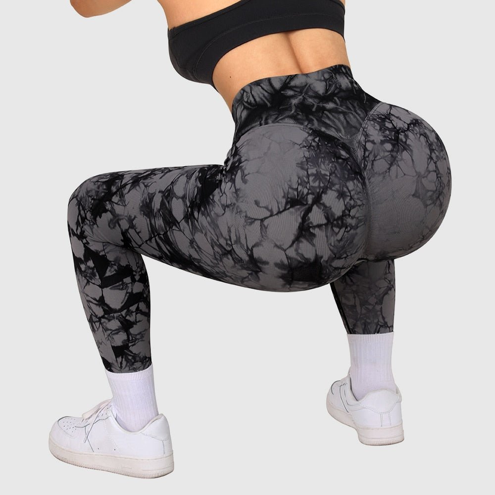 Fitness Leggings Women Crossover Yoga Pants Mujer Scrunch Butt Legging Workout Booty Leggings Gym Seamless Yoga Leggings Women - Yallafit