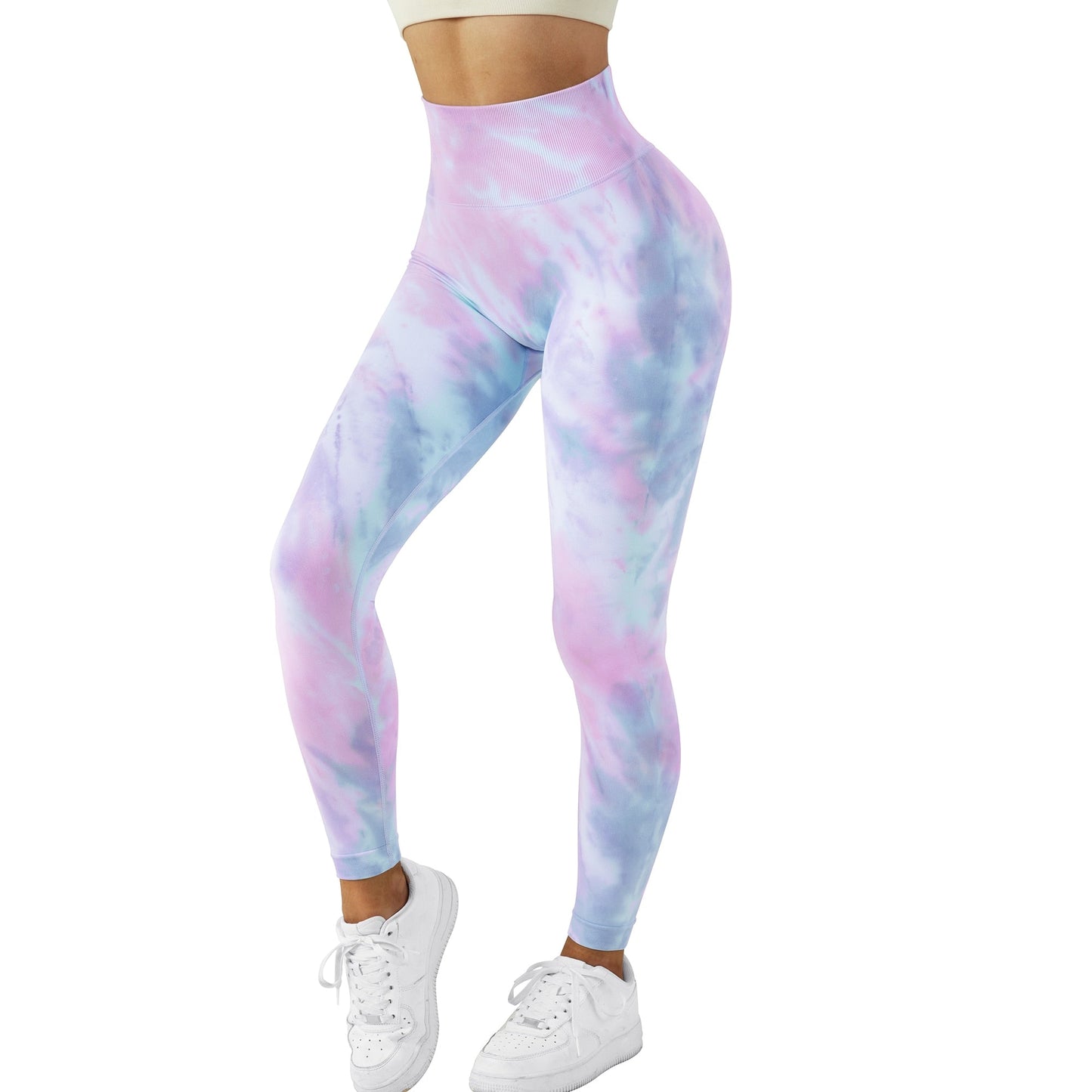 Fitness Leggings Women Crossover Yoga Pants Mujer Scrunch Butt Legging Workout Booty Leggings Gym Seamless Yoga Leggings Women - Yallafit
