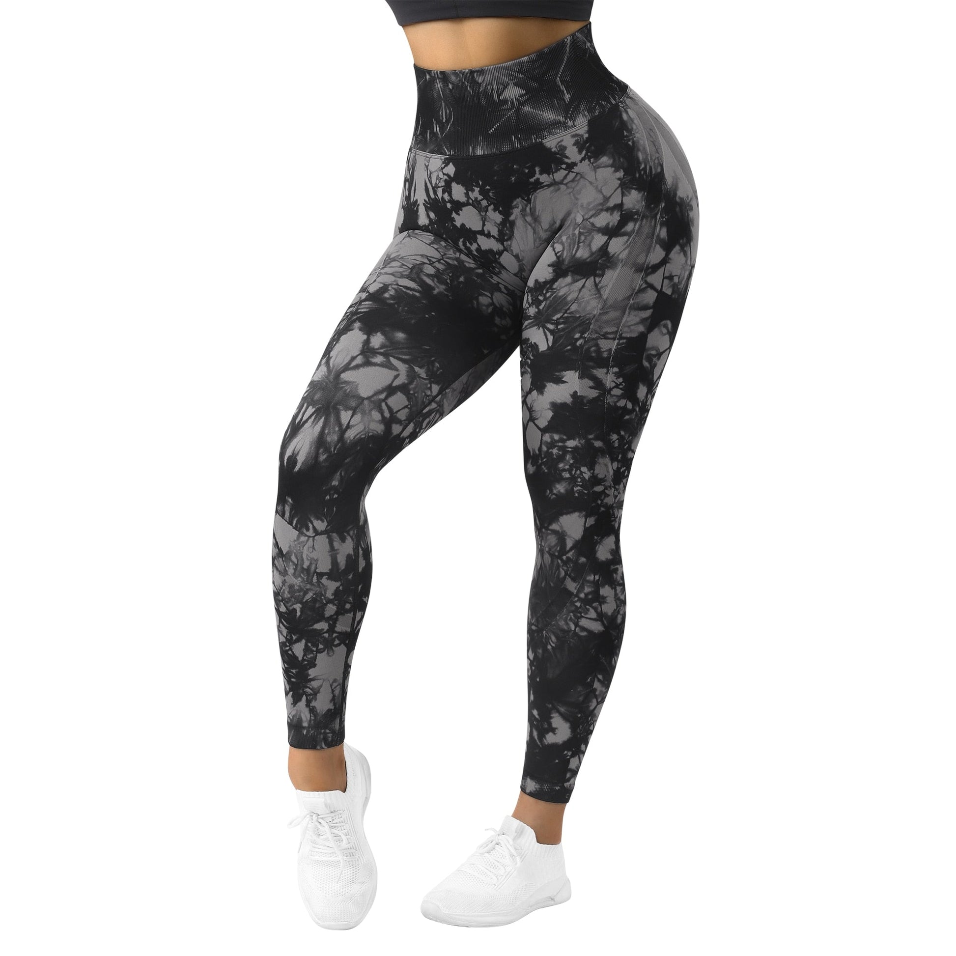 Fitness Leggings Women Crossover Yoga Pants Mujer Scrunch Butt Legging Workout Booty Leggings Gym Seamless Yoga Leggings Women - Yallafit