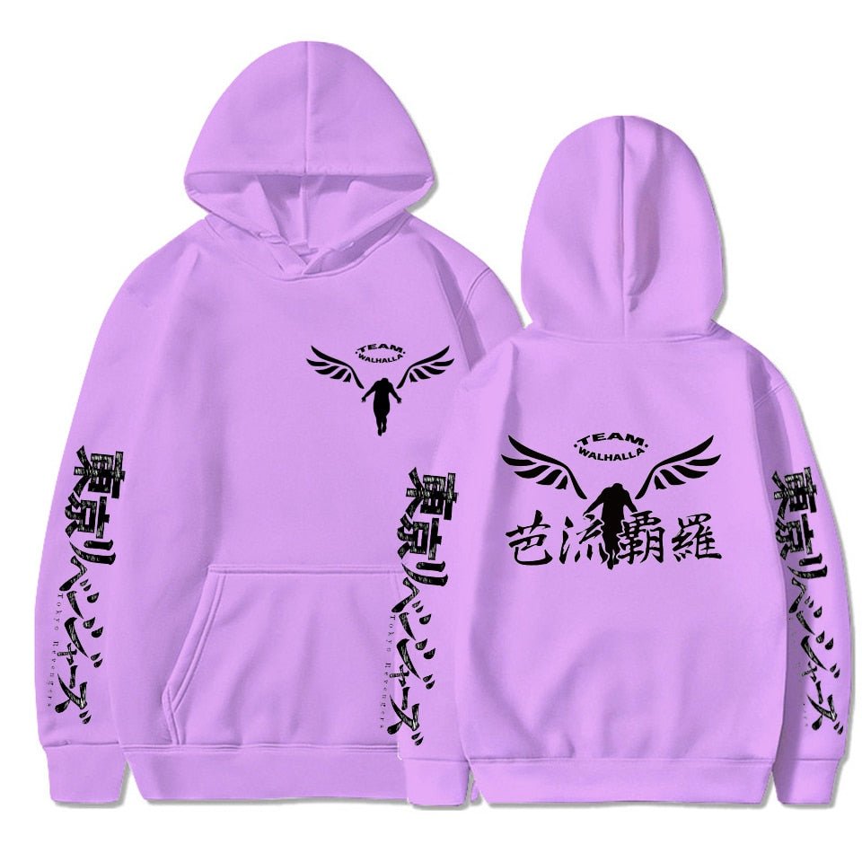 Gambar Valhalla Tokyo Revengers Hoodies Anime Graphic Hoodie for Men Women Sportswear Tokyo Revengers Cosplay Tracksuit Clothes - Yallafit