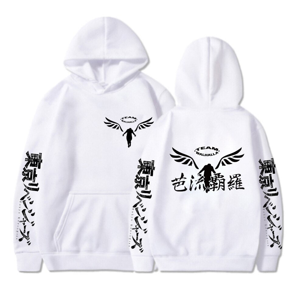 Gambar Valhalla Tokyo Revengers Hoodies Anime Graphic Hoodie for Men Women Sportswear Tokyo Revengers Cosplay Tracksuit Clothes - Yallafit