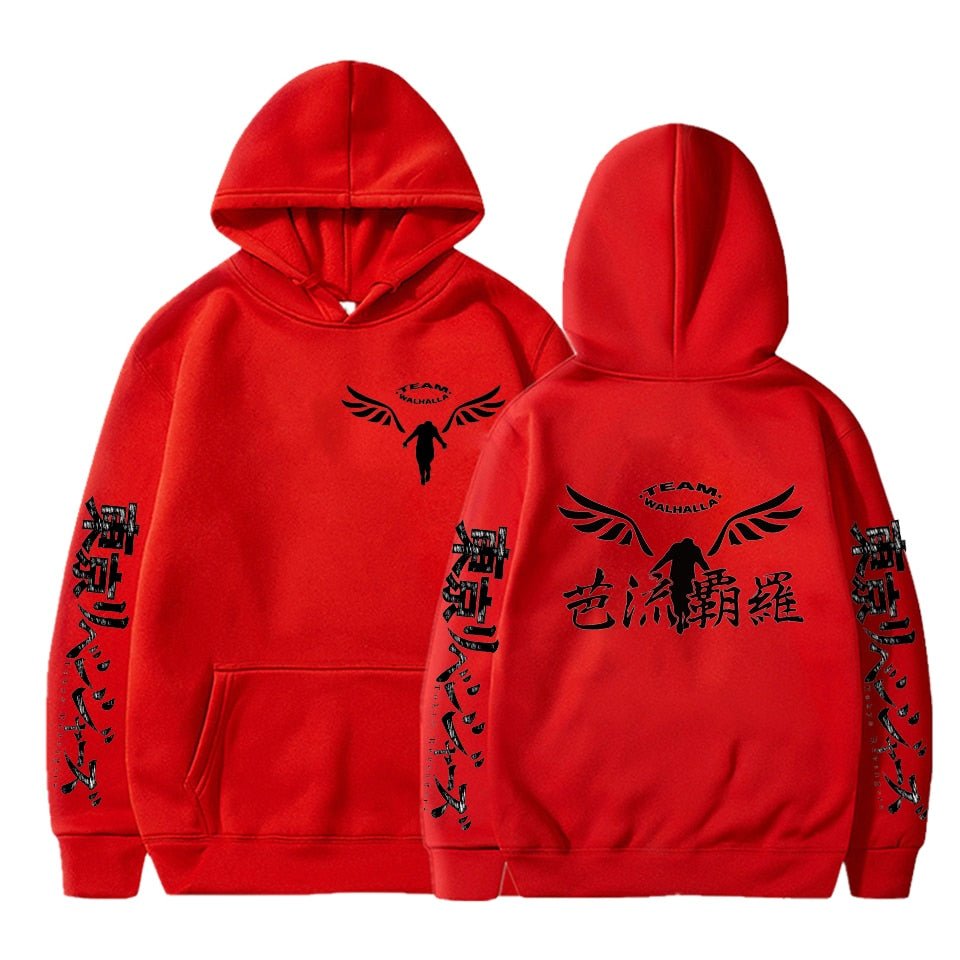 Gambar Valhalla Tokyo Revengers Hoodies Anime Graphic Hoodie for Men Women Sportswear Tokyo Revengers Cosplay Tracksuit Clothes - Yallafit
