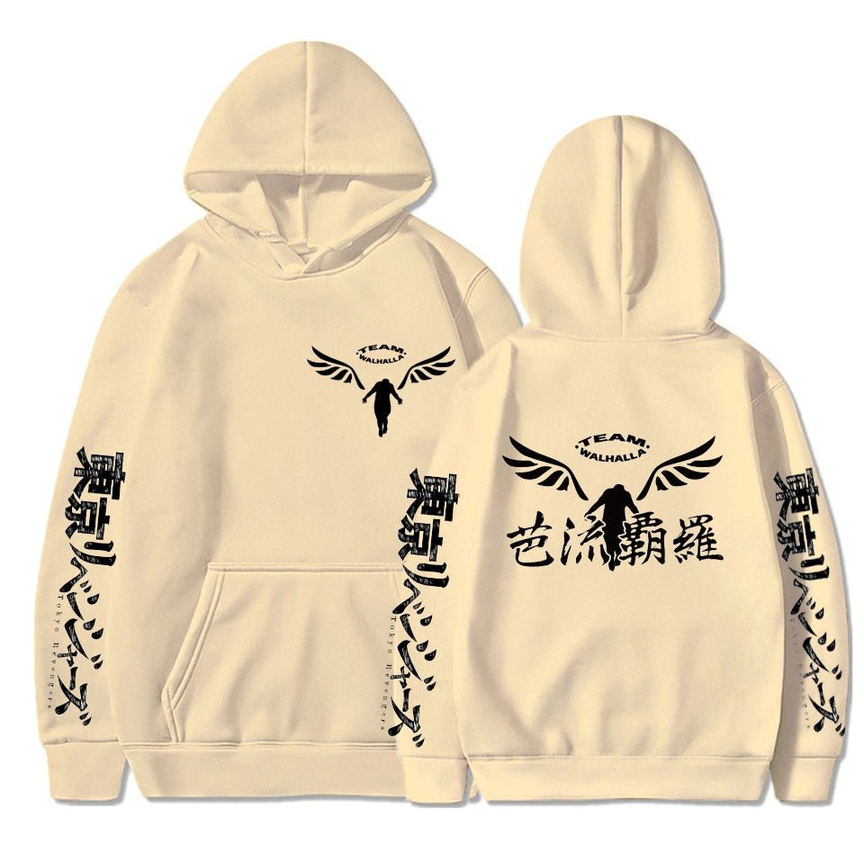 Gambar Valhalla Tokyo Revengers Hoodies Anime Graphic Hoodie for Men Women Sportswear Tokyo Revengers Cosplay Tracksuit Clothes - Yallafit