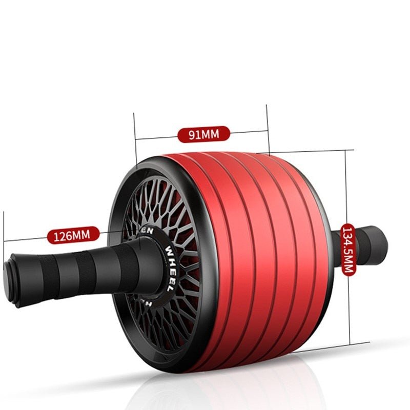 Gimift Abdominals Exercise Wheel Wider AB Roller Noiseless Abdominal Core Muscle Building Workout Gym Home Fitness Equipment - Yallafit