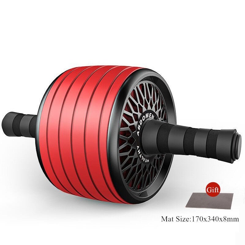 Gimift Abdominals Exercise Wheel Wider AB Roller Noiseless Abdominal Core Muscle Building Workout Gym Home Fitness Equipment - Yallafit