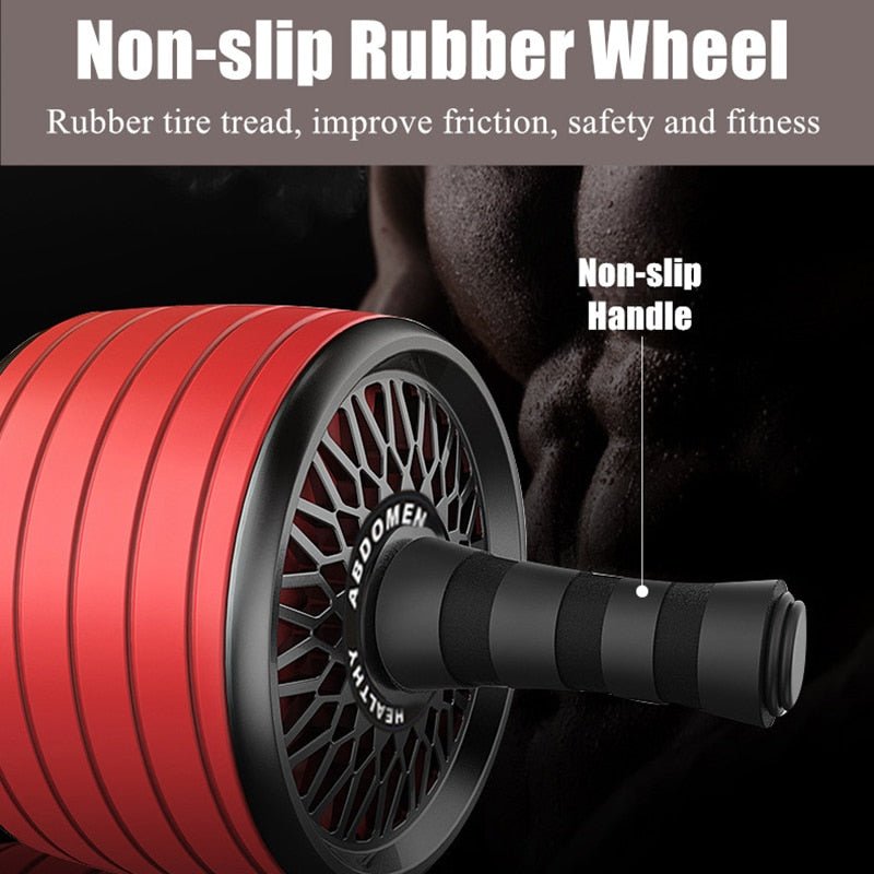Gimift Abdominals Exercise Wheel Wider AB Roller Noiseless Abdominal Core Muscle Building Workout Gym Home Fitness Equipment - Yallafit