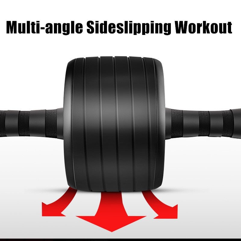 Gimift Abdominals Exercise Wheel Wider AB Roller Noiseless Abdominal Core Muscle Building Workout Gym Home Fitness Equipment - Yallafit