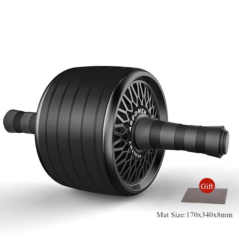 Gimift Abdominals Exercise Wheel Wider AB Roller Noiseless Abdominal Core Muscle Building Workout Gym Home Fitness Equipment - Yallafit