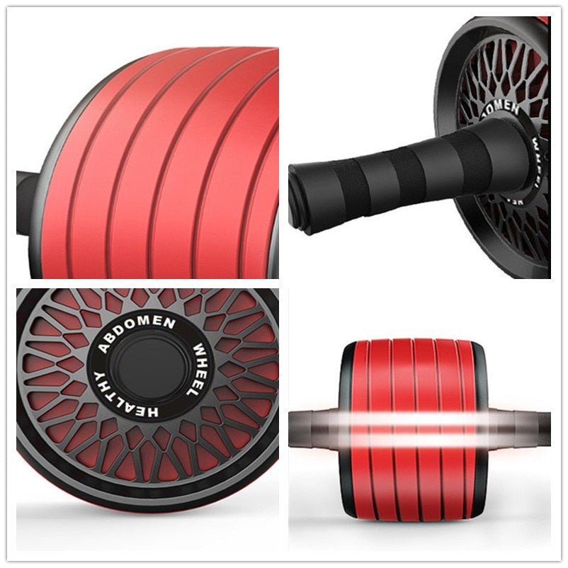 Gimift Abdominals Exercise Wheel Wider AB Roller Noiseless Abdominal Core Muscle Building Workout Gym Home Fitness Equipment - Yallafit