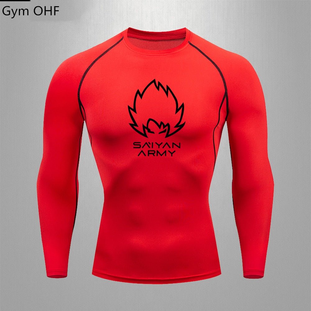 Goku T Shirt Men Gym Fitness Training Sport Jiu Jitsu T shirts Men Comppress Rashguard Boxing Mens Muay Thai Kickboxing Jerseys - Yallafit