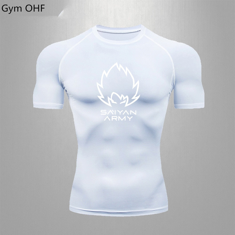 Goku T Shirt Men Gym Fitness Training Sport Jiu Jitsu T shirts Men Comppress Rashguard Boxing Mens Muay Thai Kickboxing Jerseys - Yallafit