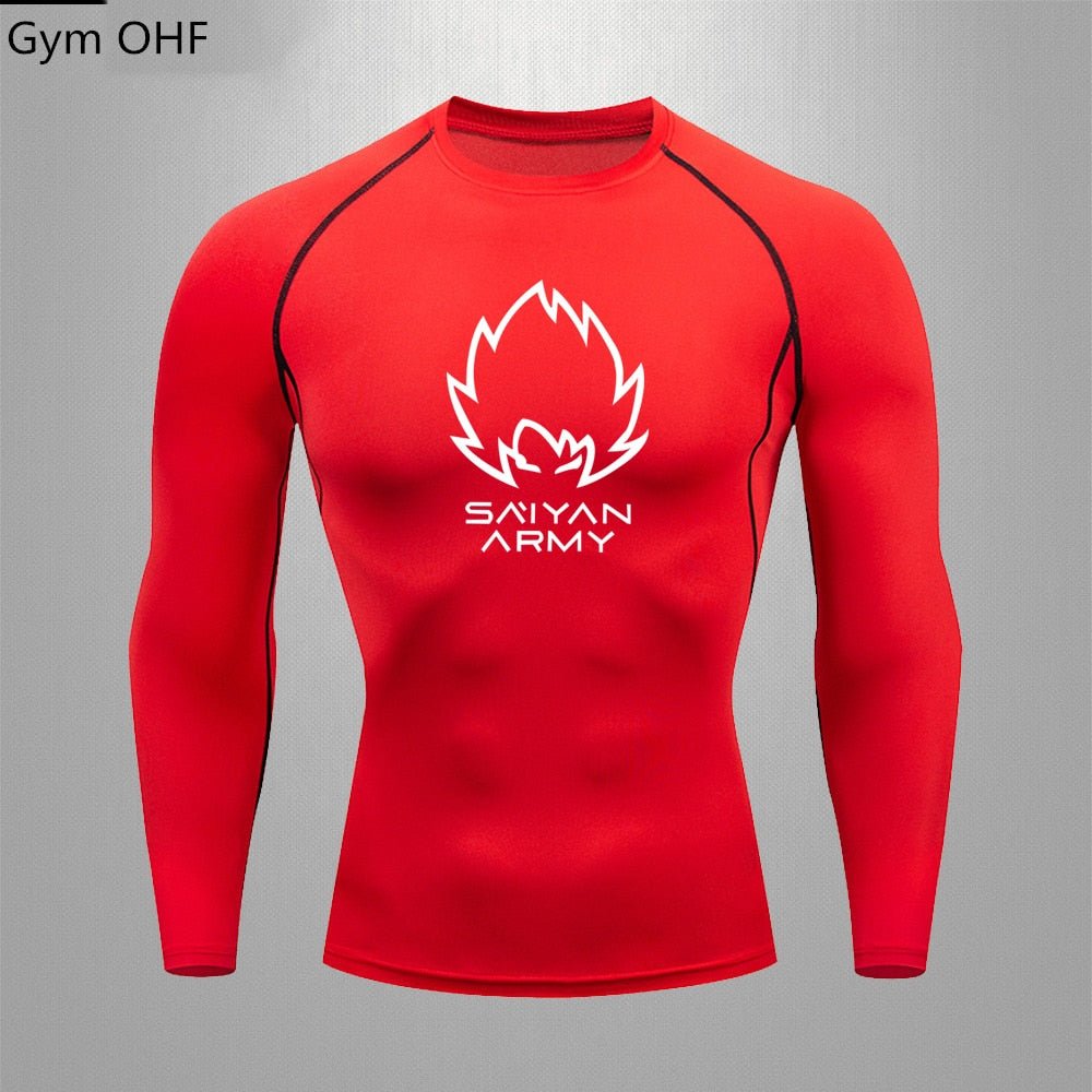 Goku T Shirt Men Gym Fitness Training Sport Jiu Jitsu T shirts Men Comppress Rashguard Boxing Mens Muay Thai Kickboxing Jerseys - Yallafit