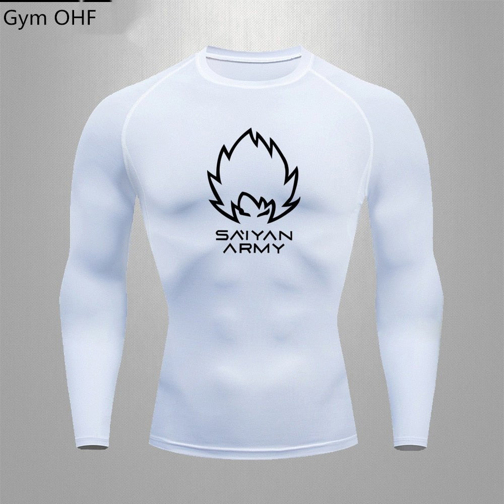 Goku T Shirt Men Gym Fitness Training Sport Jiu Jitsu T shirts Men Comppress Rashguard Boxing Mens Muay Thai Kickboxing Jerseys - Yallafit