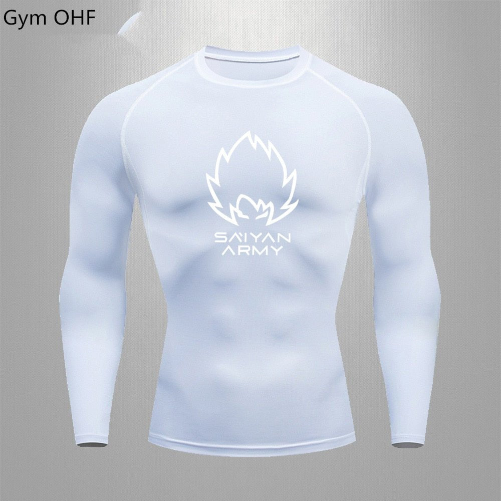 Goku T Shirt Men Gym Fitness Training Sport Jiu Jitsu T shirts Men Comppress Rashguard Boxing Mens Muay Thai Kickboxing Jerseys - Yallafit