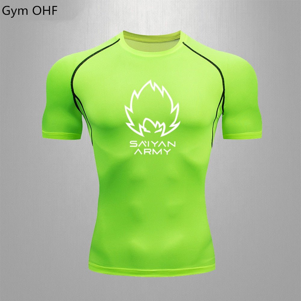 Goku T Shirt Men Gym Fitness Training Sport Jiu Jitsu T shirts Men Comppress Rashguard Boxing Mens Muay Thai Kickboxing Jerseys - Yallafit