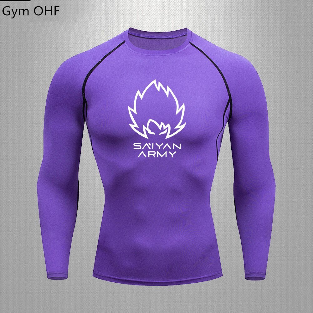 Goku T Shirt Men Gym Fitness Training Sport Jiu Jitsu T shirts Men Comppress Rashguard Boxing Mens Muay Thai Kickboxing Jerseys - Yallafit