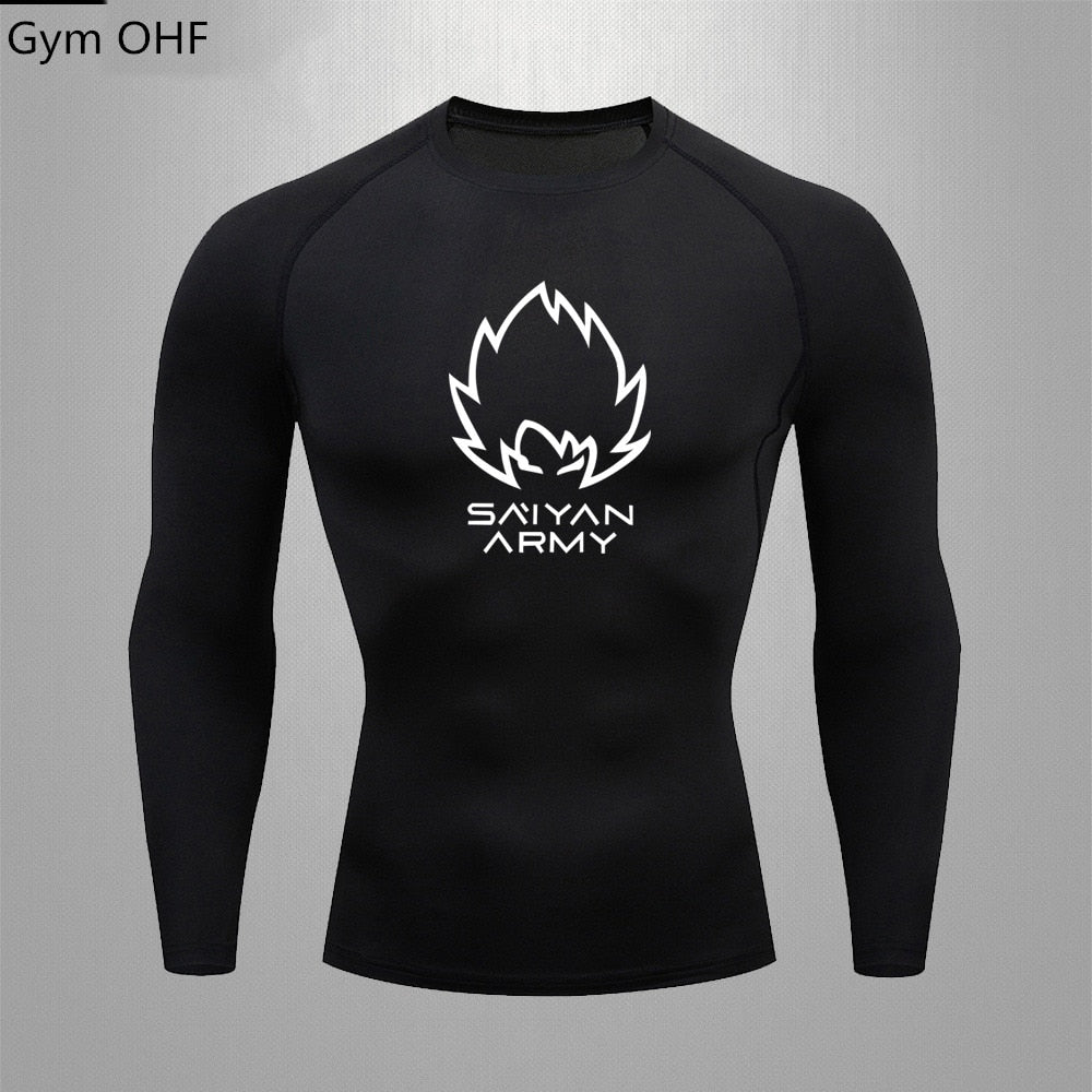 Goku T Shirt Men Gym Fitness Training Sport Jiu Jitsu T shirts Men Comppress Rashguard Boxing Mens Muay Thai Kickboxing Jerseys - Yallafit