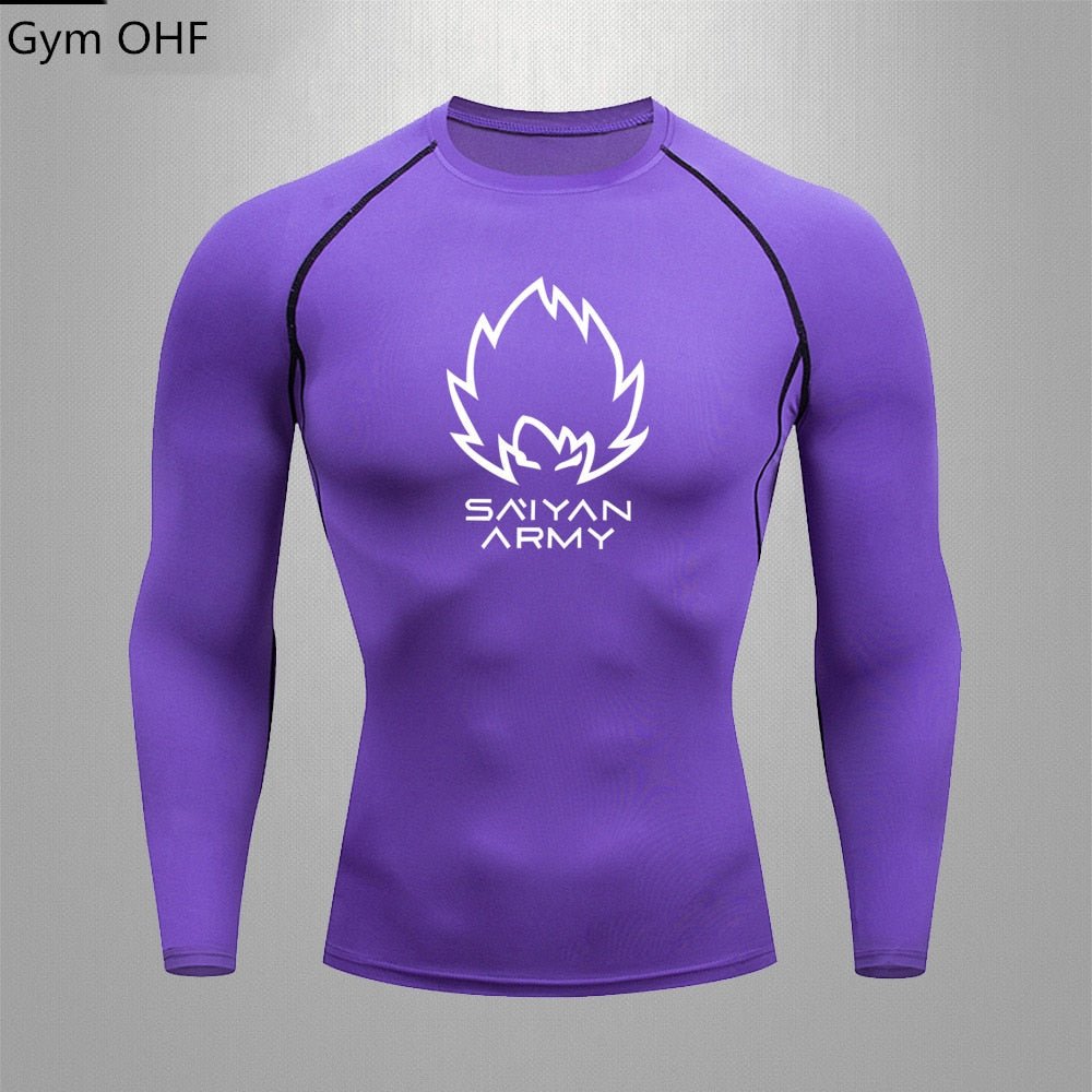 Goku T Shirt Men Gym Fitness Training Sport Jiu Jitsu T shirts Men Comppress Rashguard Boxing Mens Muay Thai Kickboxing Jerseys - Yallafit