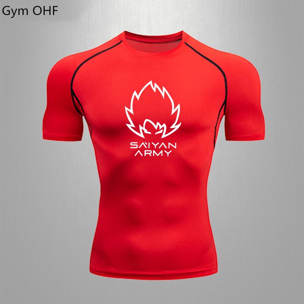 Goku T Shirt Men Gym Fitness Training Sport Jiu Jitsu T shirts Men Comppress Rashguard Boxing Mens Muay Thai Kickboxing Jerseys - Yallafit