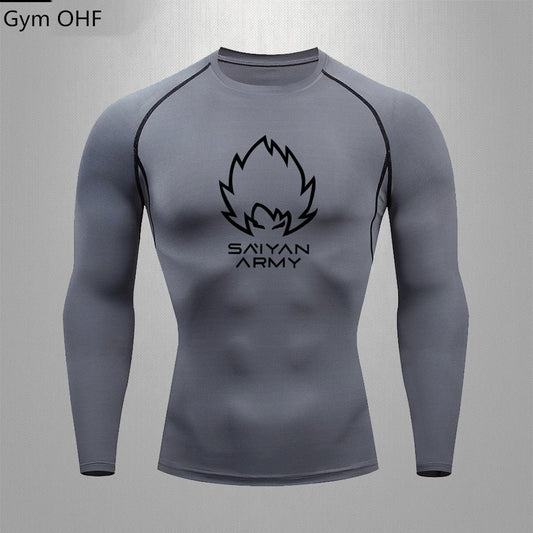 Goku T Shirt Men Gym Fitness Training Sport Jiu Jitsu T shirts Men Comppress Rashguard Boxing Mens Muay Thai Kickboxing Jerseys - Yallafit