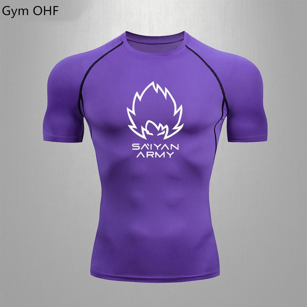 Goku T Shirt Men Gym Fitness Training Sport Jiu Jitsu T shirts Men Comppress Rashguard Boxing Mens Muay Thai Kickboxing Jerseys - Yallafit