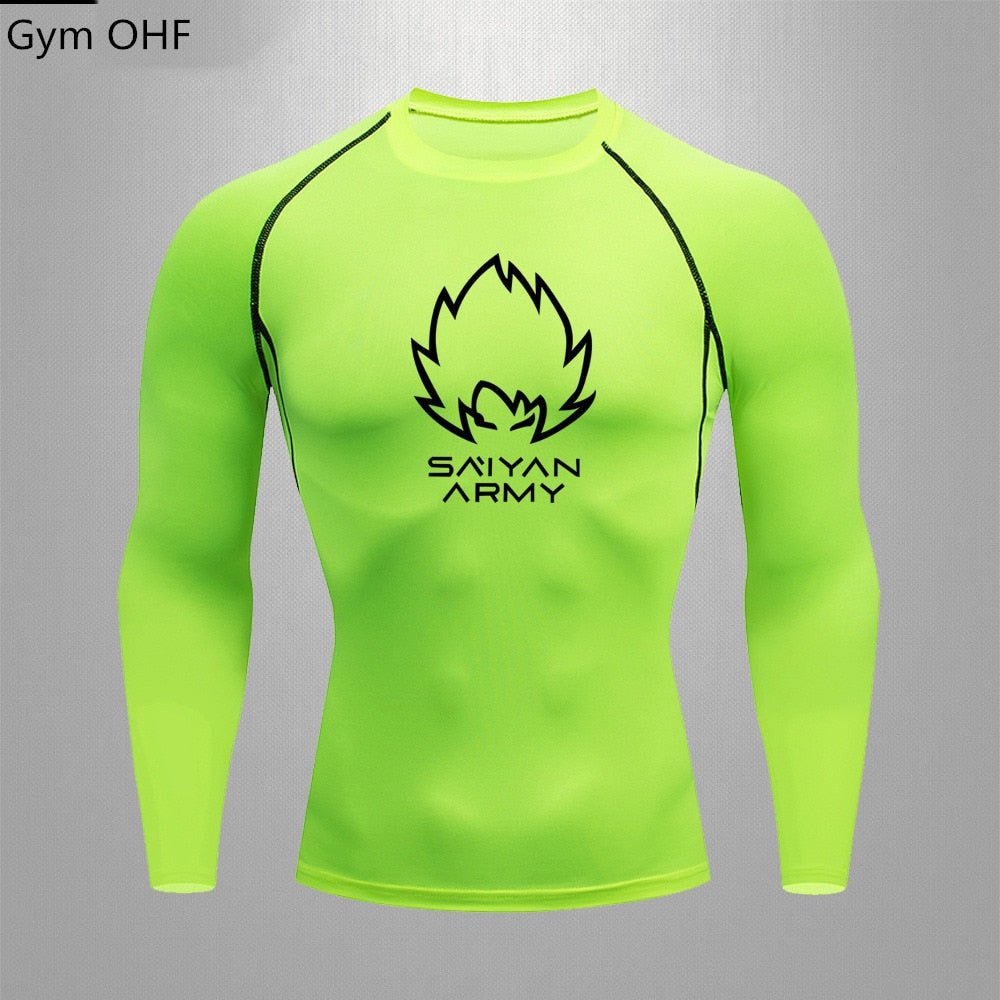 Goku T Shirt Men Gym Fitness Training Sport Jiu Jitsu T shirts Men Comppress Rashguard Boxing Mens Muay Thai Kickboxing Jerseys - Yallafit